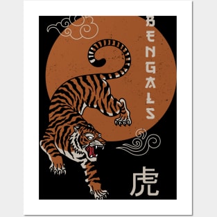 Ukiyo-e Bengals Football - Nina Posters and Art